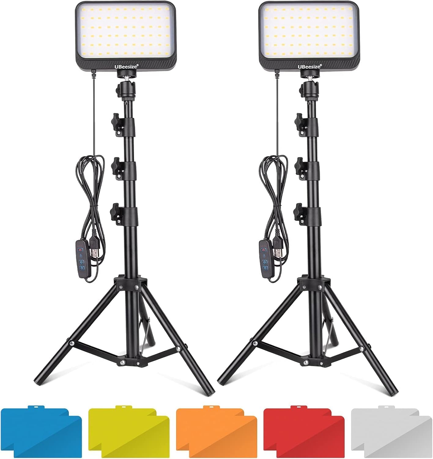 UBeesize Luz LED de Vídeo regulables con soporte