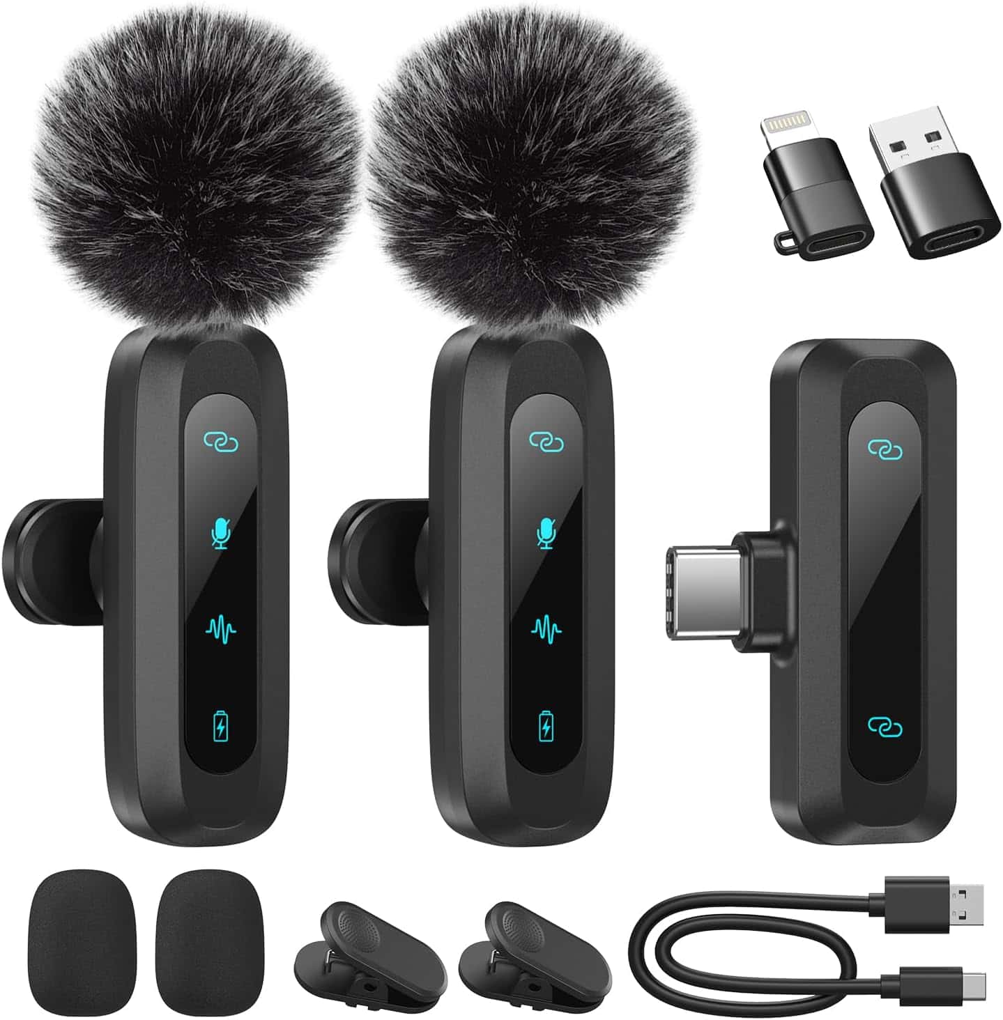 WARM BOX Micrófono inalámbrico para móvil USB-C / Lightning